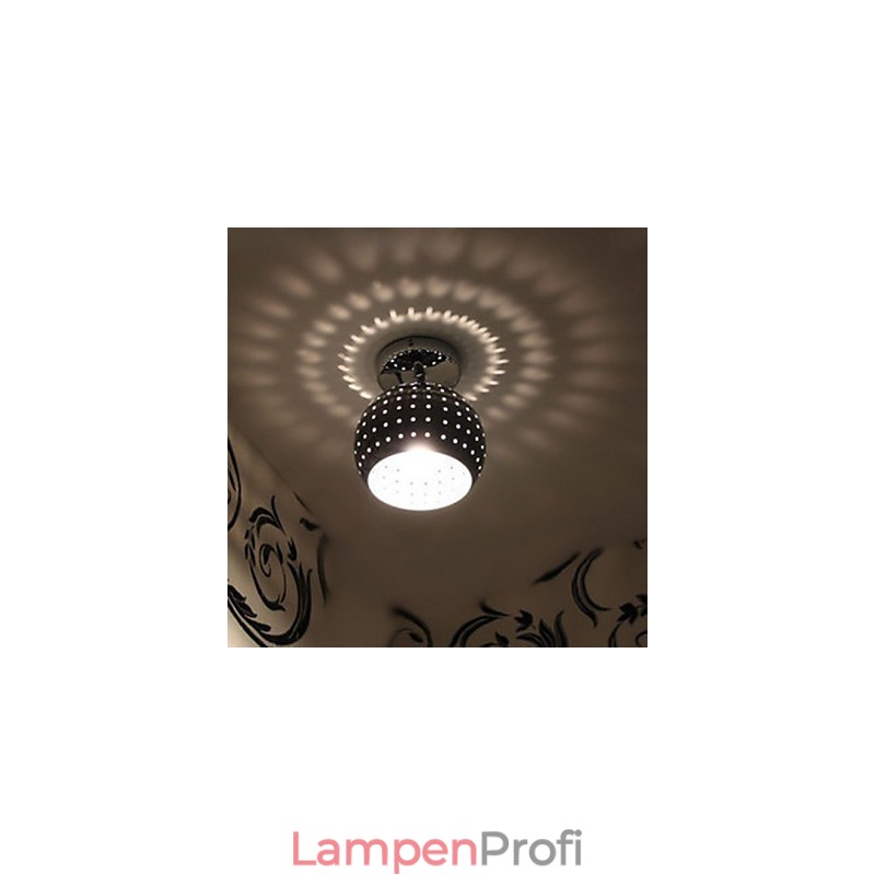 Kreative poröse Kugel ästhetische Reflexion absorbieren Kuppel Licht Schmiedeeisen Lampe