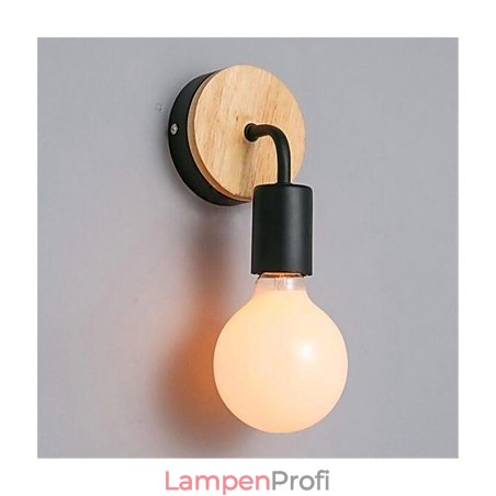 Moderne minimalistische kreative Persönlichkeit Holz Eisen Lampe Korridor Balkon Schlafzimmer Nacht Eisen Wandlampe