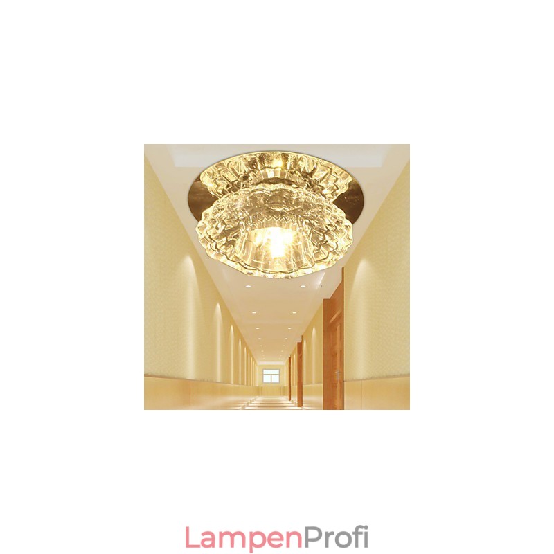 Energiesparende moderne Deckenleuchte Kristall Deckenleuchte Down Glühbirne Lampe