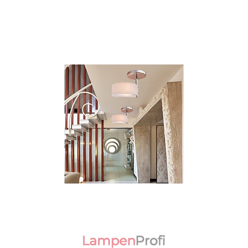 Moderne zeitgenössische Mini-Stil Chrom Metall Kronleuchter Unterputz Garage