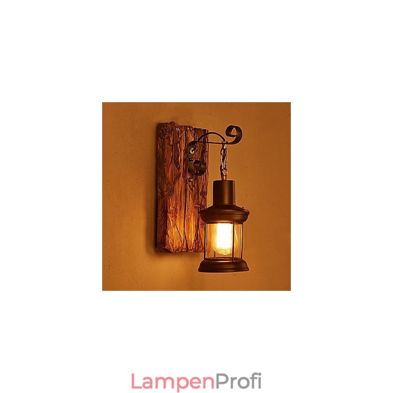 Einkopf-Industrie-Vintage-Retro-Wandleuchte aus Holz und Metall, Farbe zum Dekorieren von Wandleuchten im Home-Hotel-Korridor
