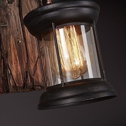 Einkopf-Industrie-Vintage-Retro-Wandleuchte aus Holz und Metall, Farbe zum Dekorieren von Wandleuchten im Home-Hotel-Korridor