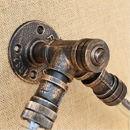 Retro American Village Creative Industry Wind Designer Wasserflasche Wandleuchte Wandleuchte Blau