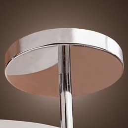 Moderne zeitgenössische Mini-Stil Chrom Metall Kronleuchter Unterputz Garage