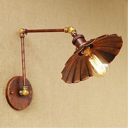 Lange arm Halb rost Retro Kreative Nostalgische Versenkbare Klapp Wandleuchten Wand Licht