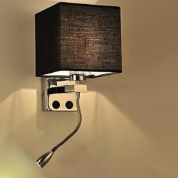 Die moderne Hotelzimmer-Leselampe aus Stoff für Flur und Balkon, Nachttischlampe
