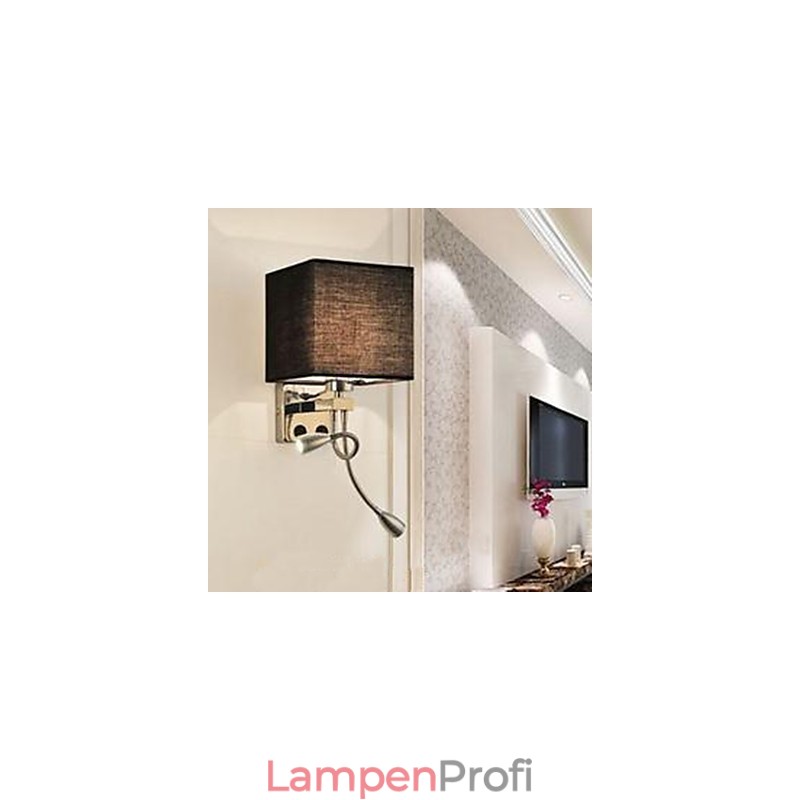 Die moderne Hotelzimmer-Leselampe aus Stoff für Flur und Balkon, Nachttischlampe