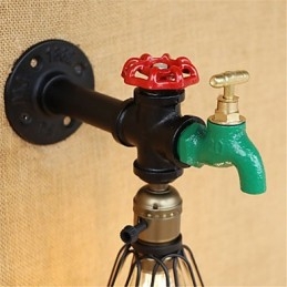 Country Retro Painting Feature für Mini Style Ambient Light Wandleuchten Wandleuchte