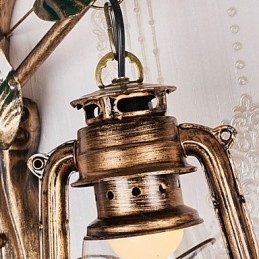 Rustikale Lodge-Malerei-Funktion für Mini-Stil Uplight Wandleuchten Wandleuchte