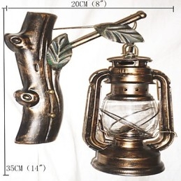 Rustikale Lodge-Malerei-Funktion für Mini-Stil Uplight Wandleuchten Wandleuchte