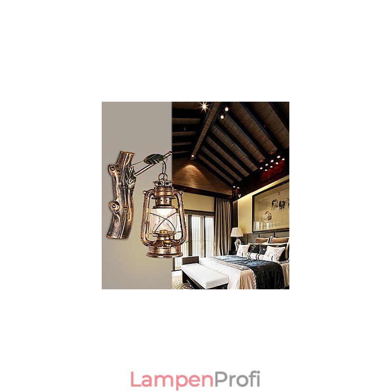 Rustikale Lodge-Malerei-Funktion für Mini-Stil Uplight Wandleuchten Wandleuchte