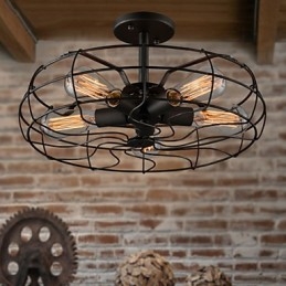 Die amerikanische Country Industrial Designer Lampe personalisierte Lampe europäischen Retro Fan Deckenleuchten