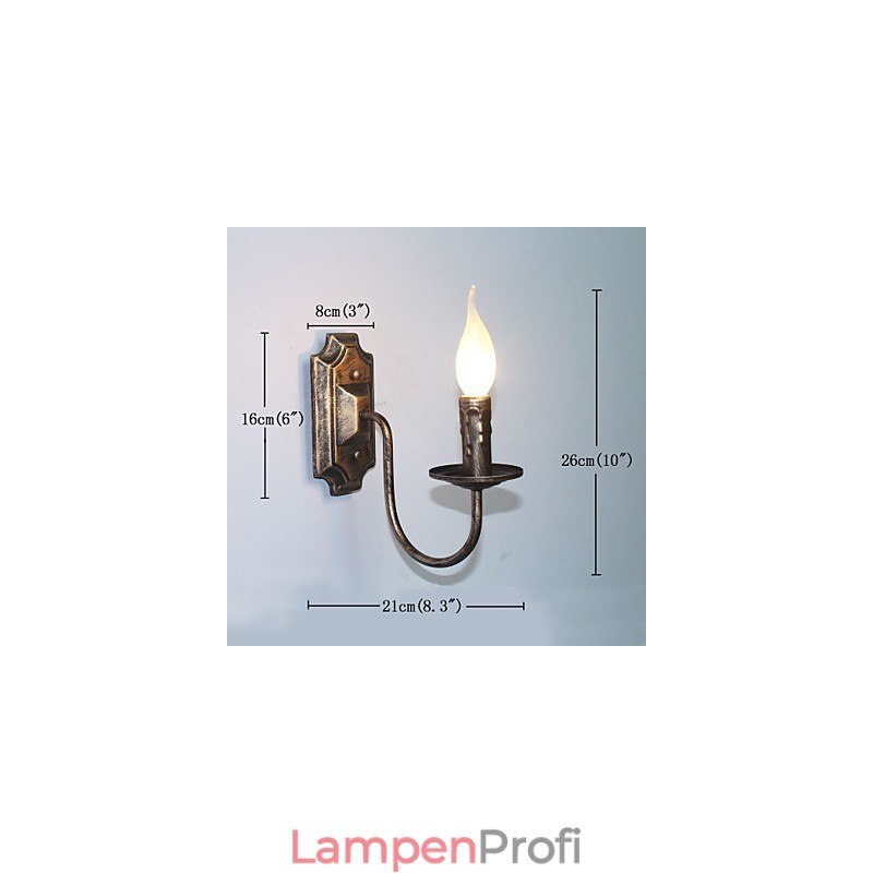 Antike Wandleuchte Kerzenform Einfache Korridor Balkonlampe Wandleuchte