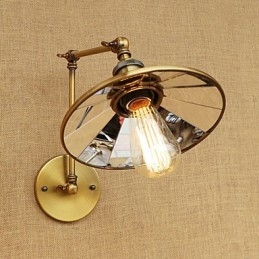 Rustikale Lodge Country Retro Galvanisierte Funktion für Mini-Stil Schwenkarm-Umgebungslicht