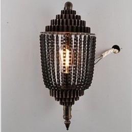 Vintage Eisen Industrielle Wind Shop Gear Lampe