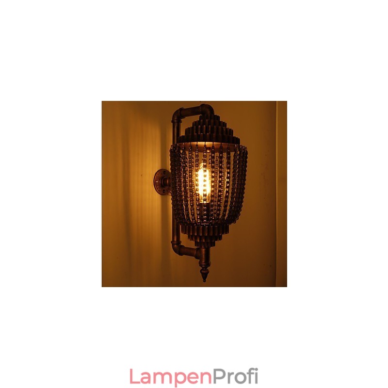 Vintage Eisen Industrielle Wind Shop Gear Lampe