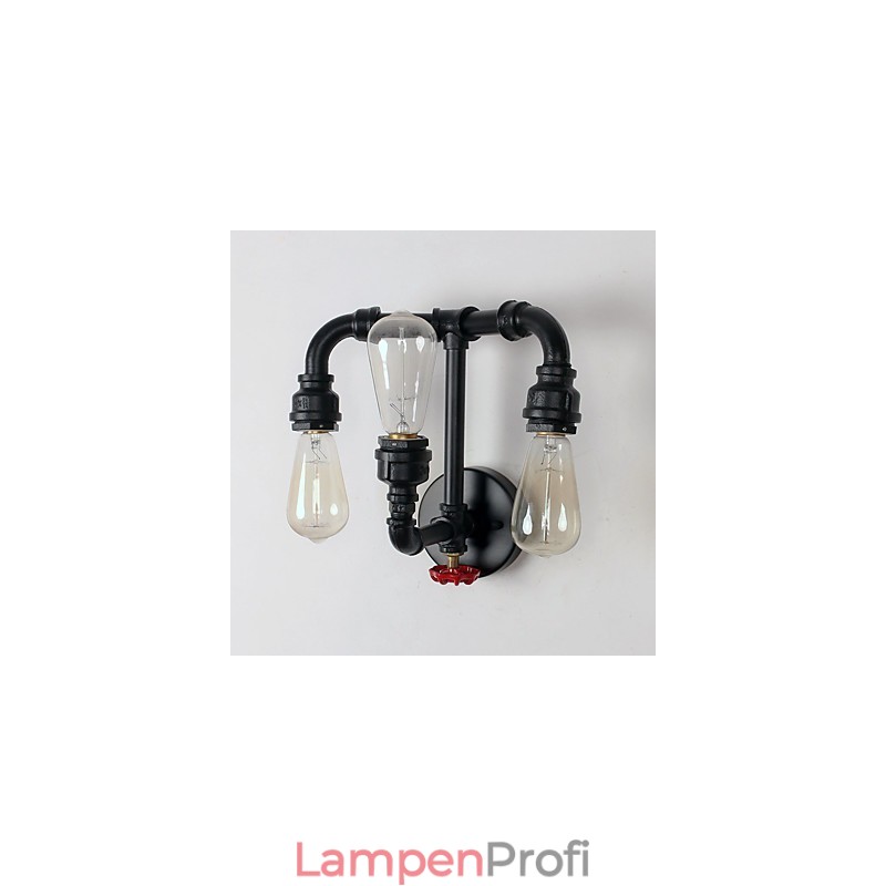 Rustikale Lodge, modernes, zeitgenössisches Landhaus-Retro-Malerei-Feature für Uplight-Wandleuchten im Mini-Stil