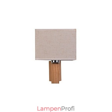 Einfache Wandlampe, Nachttischlampe mit Stoffschirm und Massivholz für Schlafzimmer, Kommode, Wohnzimmer, Babyzimmer