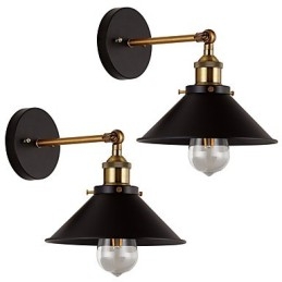 2 stücke Metall Wandleuchten Industrielle Wand Licht Vintage Edison Einfachheit Lampe für Cafe Club Bar Beleuchtung