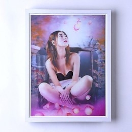 Integrierte moderne zeitgenössische moderne zeitgenössische Malerei-Funktion für Ambient Light Wandleuchten