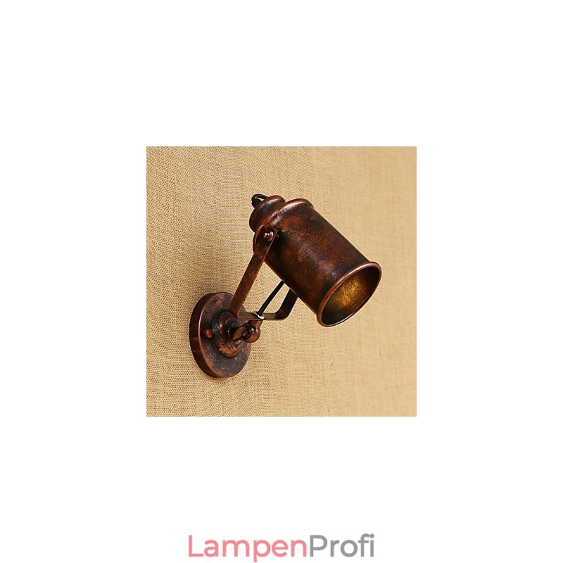 Wandleuchte aus lackiertem Stahl, dumme schwarze amerikanische Kaffeedekoration, Retro-Wandleuchte, Lichtschwertlampe an der Wand