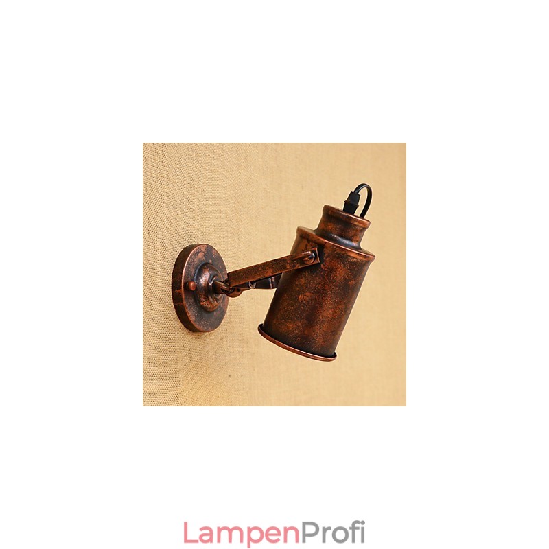 Wandleuchte aus lackiertem Stahl, dumme schwarze amerikanische Kaffeedekoration, Retro-Wandleuchte, Lichtschwertlampe an der Wand