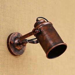 Wandleuchte aus lackiertem Stahl, dumme schwarze amerikanische Kaffeedekoration, Retro-Wandleuchte, Lichtschwertlampe an der Wand