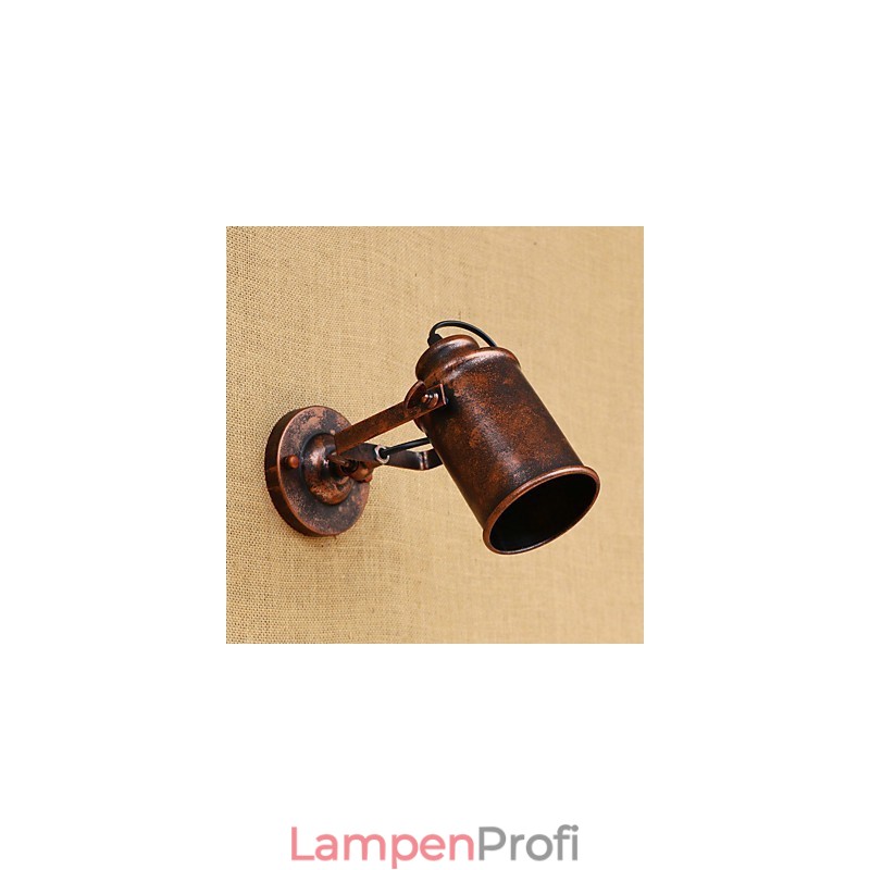 Wandleuchte aus lackiertem Stahl, dumme schwarze amerikanische Kaffeedekoration, Retro-Wandleuchte, Lichtschwertlampe an der Wand