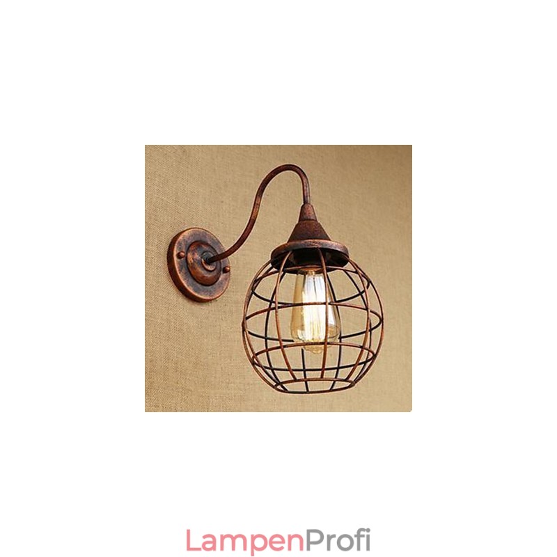 Eisen Kunst RETRO Rost Farbe Studie lLiving Zimmer Nacht Amerikanischen Wand Lampe