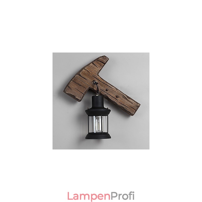 Einkopf-Industrie-Vintage-Retro-Wandleuchte aus Holz und Metall, Farbe zum Dekorieren von Wandleuchten im Home-Hotel-Korridor