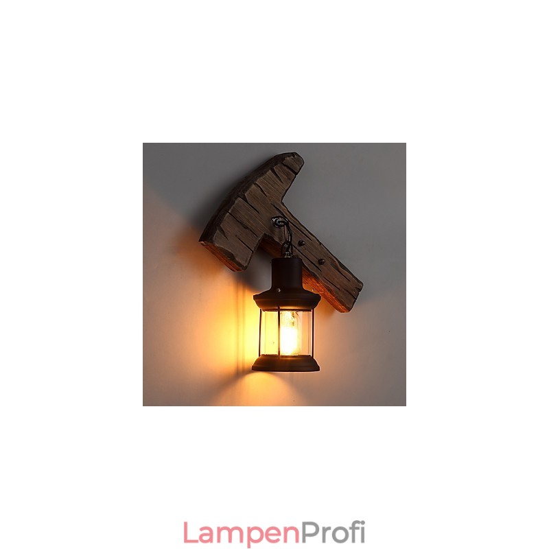 Einkopf-Industrie-Vintage-Retro-Wandleuchte aus Holz und Metall, Farbe zum Dekorieren von Wandleuchten im Home-Hotel-Korridor
