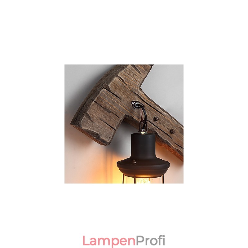 Einkopf-Industrie-Vintage-Retro-Wandleuchte aus Holz und Metall, Farbe zum Dekorieren von Wandleuchten im Home-Hotel-Korridor