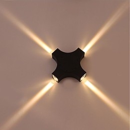 Integrierte einfache Neuheit Country-Funktion für Augenschutz Umgebungslicht Wandleuchten Cross Star Outdoor wasserdichte Hof-Wandlampe