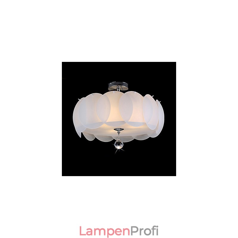 3-flammiger Glas-Kronleuchter, moderne Pendelleuchte, Familie