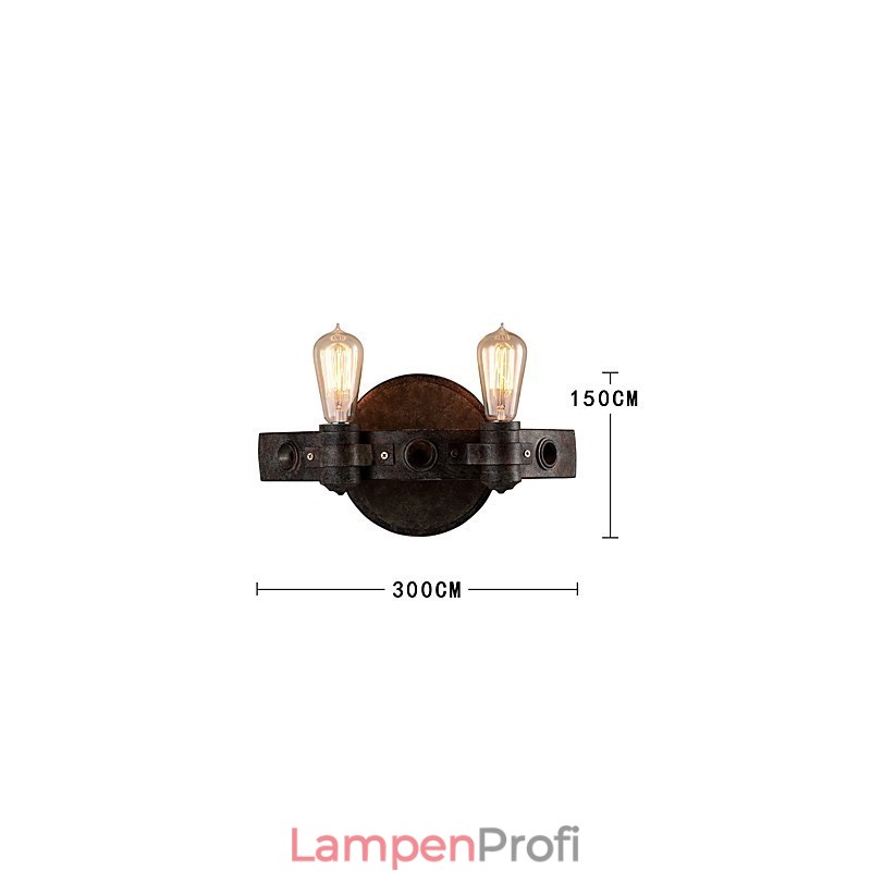 Loft-Stil Vintage Industrielle kreative Persönlichkeit Metall Wandleuchte für die Kaffeestube Bar Foyer schmücken Wandbeleuchtung