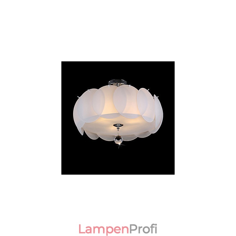 3-flammiger Glas-Kronleuchter, moderne Pendelleuchte, Familie