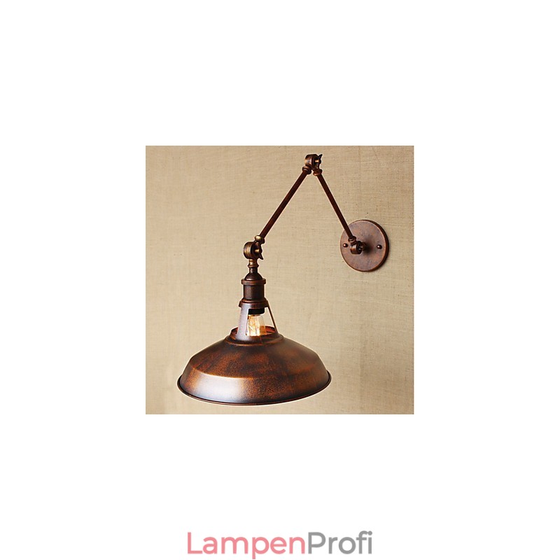 Langer Arm Halb rostig Industriell Retro Nostalgisch Versenkbare Klappwandleuchter Wandleuchte