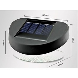 Weißes Licht Solar Licht Pfad Wand Landschaft Montieren Garten Zaun Licht