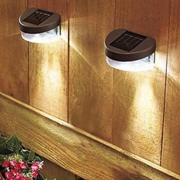 Weißes Licht Solar Licht Pfad Wand Landschaft Montieren Garten Zaun Licht