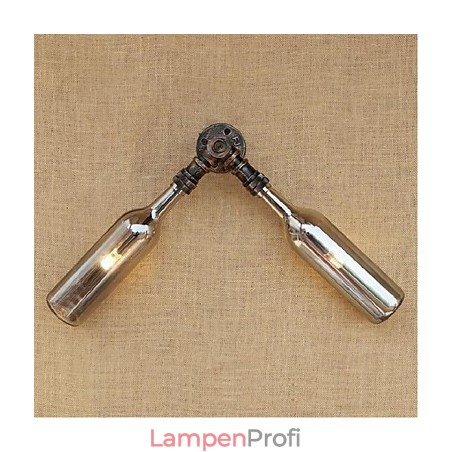 Retro American Village Creative Industry Wind Designer Wasserflasche Wandleuchte Wandleuchte Grau Retro American Village Creative Industry Wind Designer Wasserflasche Wandleuchte Wandleuchte Grau