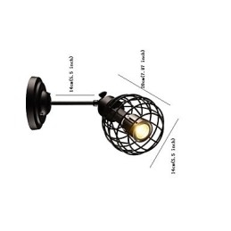 Retro Rohr Wandleuchten Einfache Loft Schwarz Vogelkäfig Metall Esszimmer Küche Bar Cafe Dekoration Beleuchtung