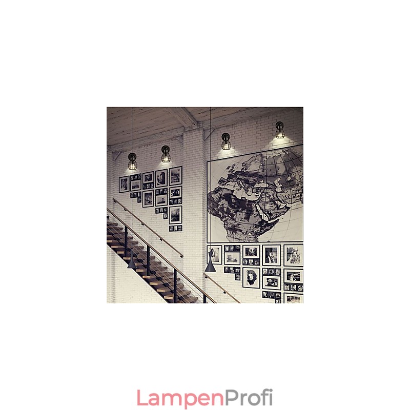 Retro Rohr Wandleuchten Einfache Loft Schwarz Vogelkäfig Metall Esszimmer Küche Bar Cafe Dekoration Beleuchtung