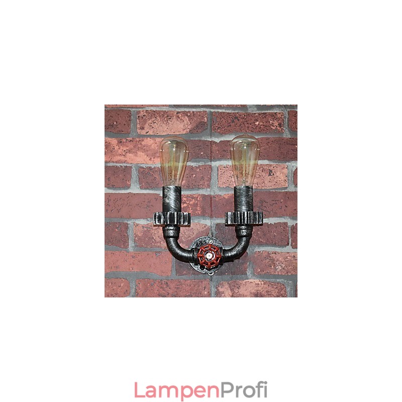 2 Köpfe Vintage Industrielle Metall Wandleuchten Restaurant Cafe Bar Dekoration Beleuchtung