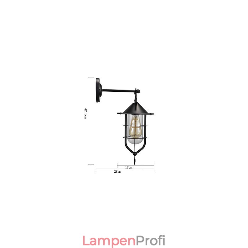 Europäischen stil wand lampe balkon gang außen lampe retro industriellen wind bar hof treppe