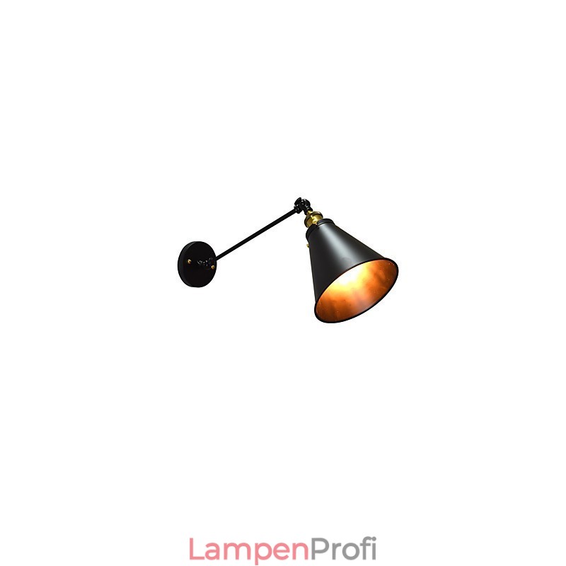 Buzz Paint Einzelwand Eisen Wandleuchte Dumme schwarze Lichtschwertlampe an der Wand