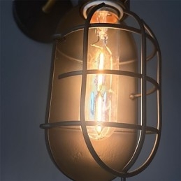 Vintage Schwarz Metall Loft Wand Lampen Wohnzimmer Esszimmer Flur Cafe Bars Bar Wand Lampe