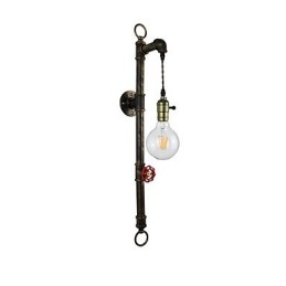 Wandleuchte Wandleuchten Wand Eisen Wandlampe dumm schwarz Lichtschwert Lampe an der Wand