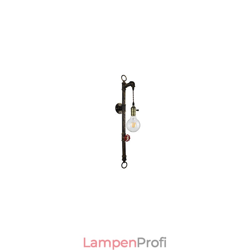 Wandleuchte Wandleuchten Wand Eisen Wandlampe dumm schwarz Lichtschwert Lampe an der Wand