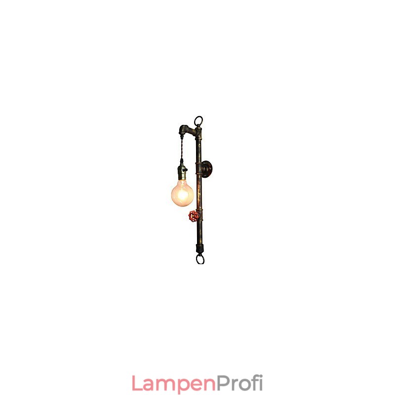 Wandleuchte Wandleuchten Wand Eisen Wandlampe dumm schwarz Lichtschwert Lampe an der Wand