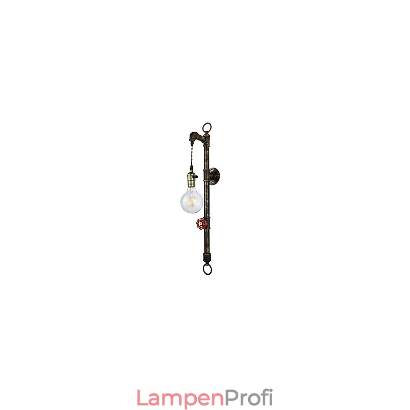 Wandleuchte Wandleuchten Wand Eisen Wandlampe dumm schwarz Lichtschwert Lampe an der Wand